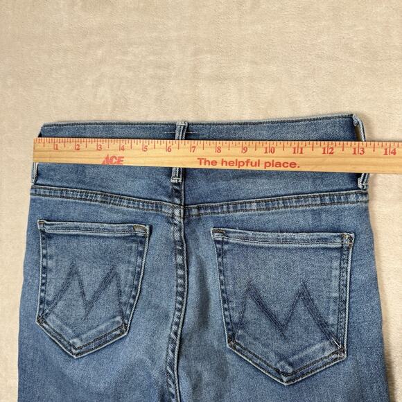 Mother Jeans Women's Size 26 Insider Crop Step Fray Juicin’ Blue Light Wash - Picture 10 of 12